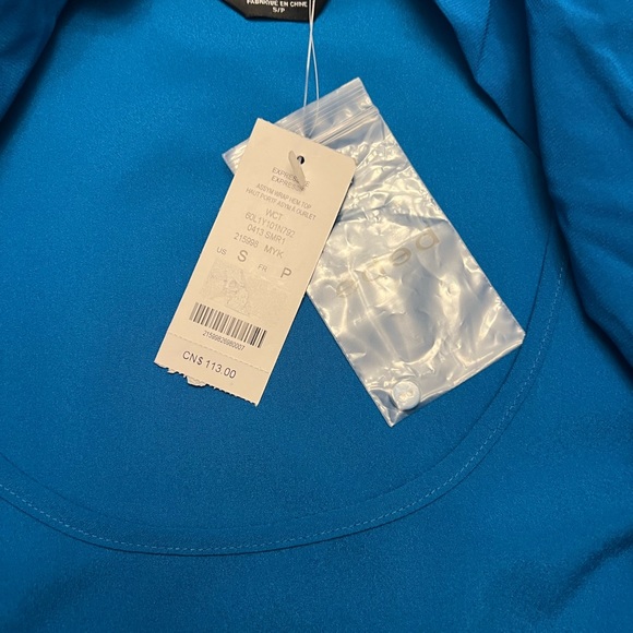 Bebe asymmetric wrap front blouse - Picture 15 of 15